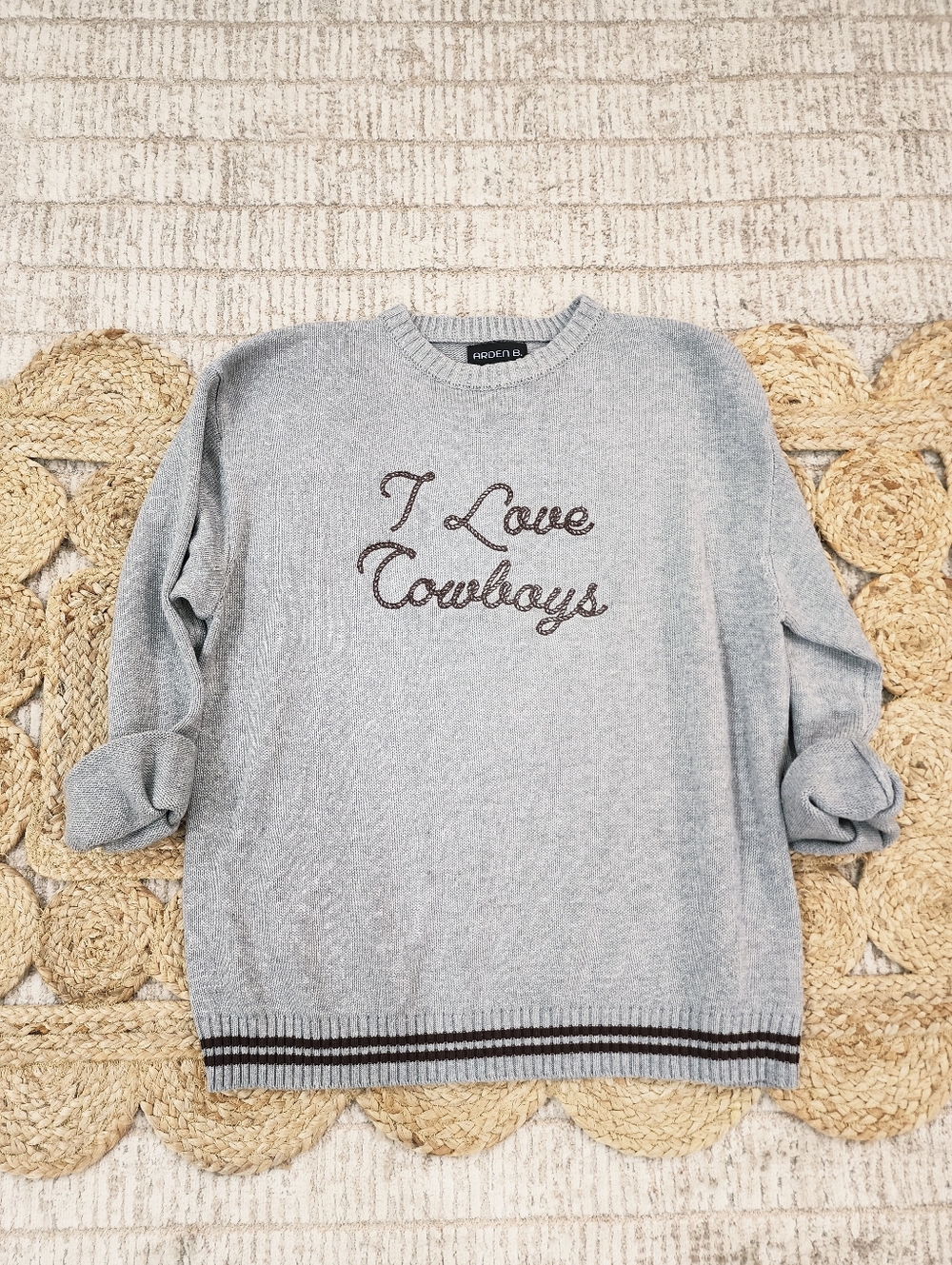 Womens " I Love Cow Boys " Sweater